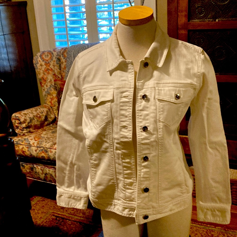 White Jean jacket